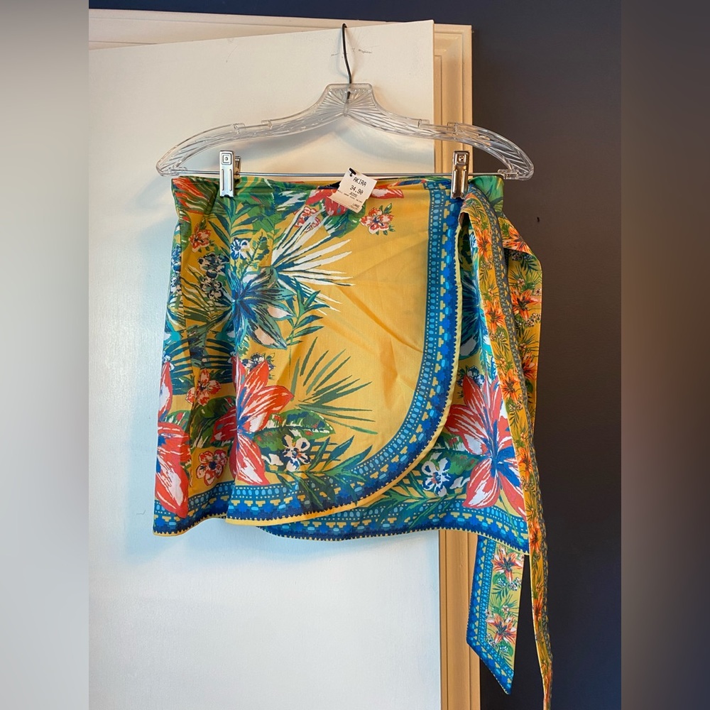 Akira Tropical Side Tie Mini Skirt NWT
